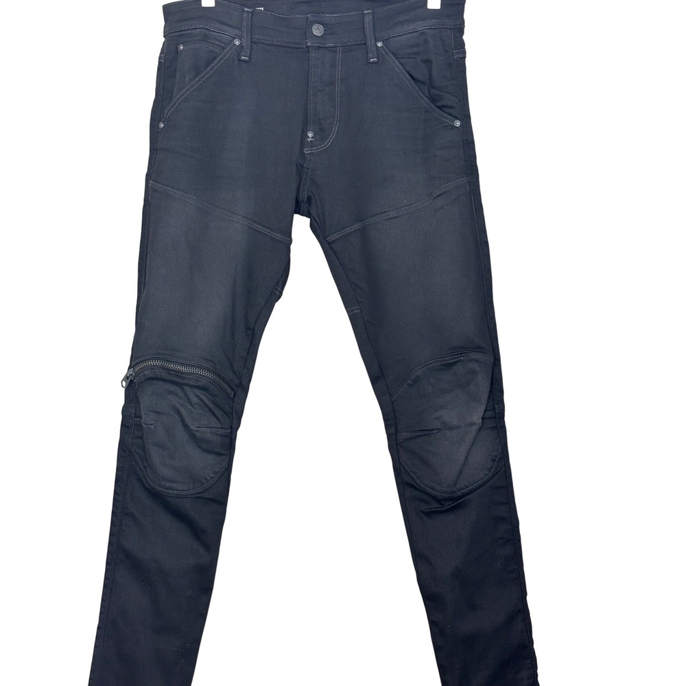 G-Star Raw 5620 3D Zip Knee Skinny Jeans Mens 32x32 Black D01252-8172-6358